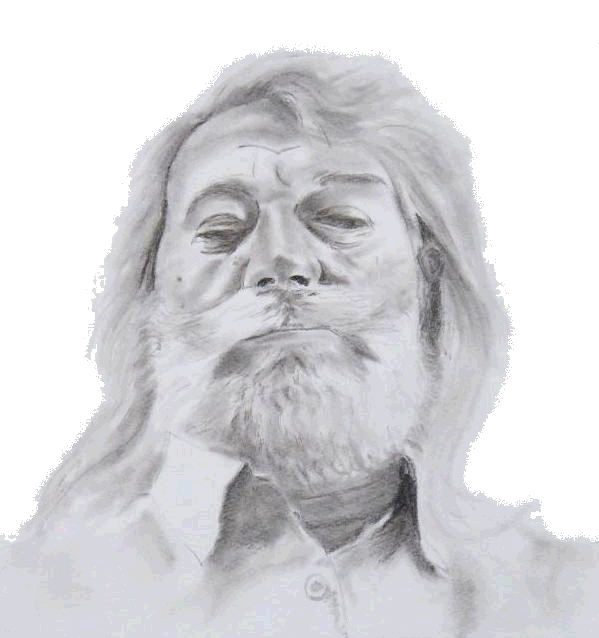 Dr. László Fülöp, the charcoal drawing by Dr. András Bozsik